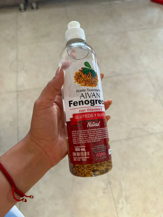 ( Aivan )™ -Aceite De Fenogreco 500 Ml:  Realza Tus Curvas de Forma Natural