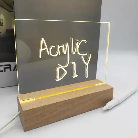 ( LCHJDJX )™ -Pizarra Acrilica :Ilumina Tus Ideas con Elegancia