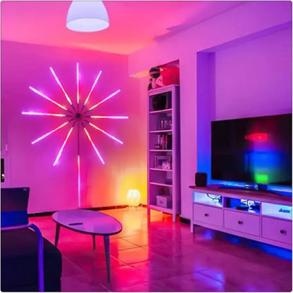 (Daymeet)™ -Luz Led Rbg Fuegos Artificiales:Transforma cualquier espacio en un espectáculo de colores