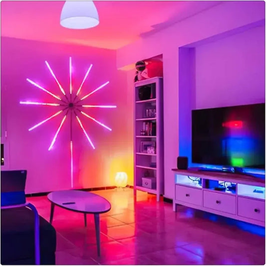 (Daymeet)™ -Luz Led Rbg Fuegos Artificiales:Transforma cualquier espacio en un espectáculo de colores