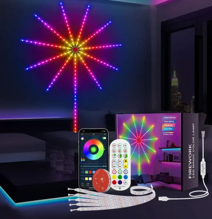 (Daymeet)™ -Luz Led Rbg Fuegos Artificiales:Transforma cualquier espacio en un espectáculo de colores