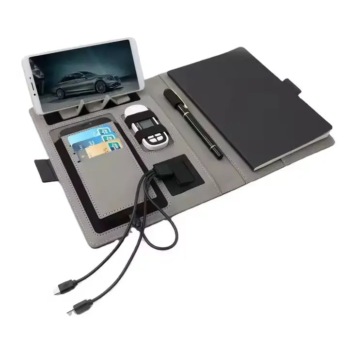 ( ZMH)™ -Agenda Con Carga Inalambrica Usb Usbc : Carga Inalámbrica en Cualquier Momento