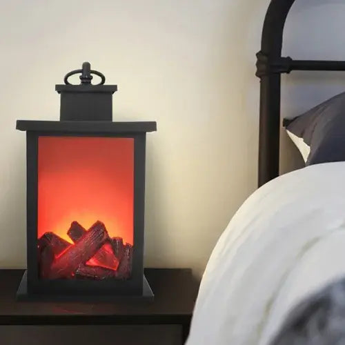 ( LOGOFUN )™ - Calefactor chimenea decorativa: Transforma Cualquier Espacio con Luz Cálida y Realista
