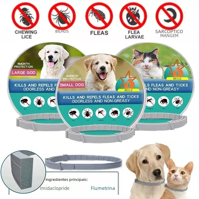 ( Tempotech )™ -Collar 0 Pulgas :  Protección Continua Contra Pulgas y Garrapatas